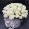 45 роз в шляпной коробке